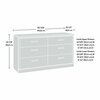 Sauder Aspen Post 6 Drawer Dresser Pmo A2 , Safety tested for stability to help reduce tip-over accidents 433955
